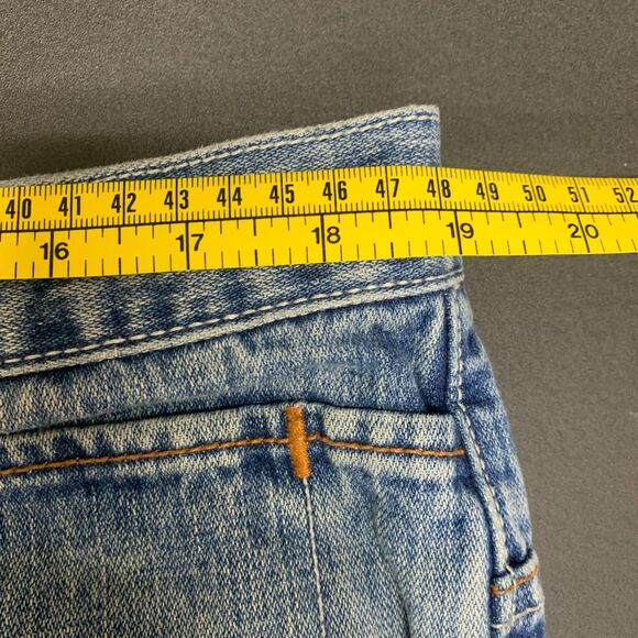 Vtg Rocawear Mens Jeans Blue Baggy Wide Leg Embroidered Patches Y2K‎ 38 x3 3.5 - Picture 11 of 13